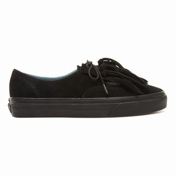 Damske Tenisky Vans Suede Authentic Fringe Čierne VA58REZLC